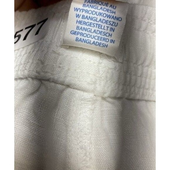 NWOT Sigrid Olsen Linen Boho Vacation Beach Pull On Wide Leg Pants Women Size XL - Picture 4 of 11